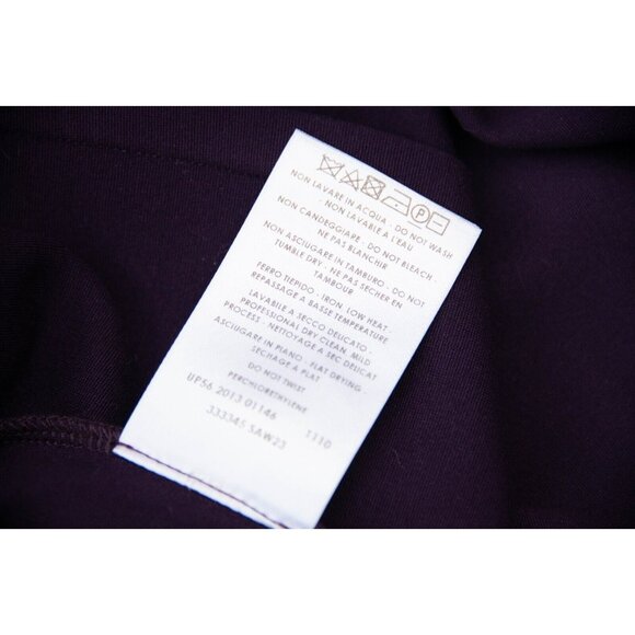 Stella McCartney Dress Sz 36 Plum Purple Pleated Asymmetrical Whimsigoth - Picture 7 of 9